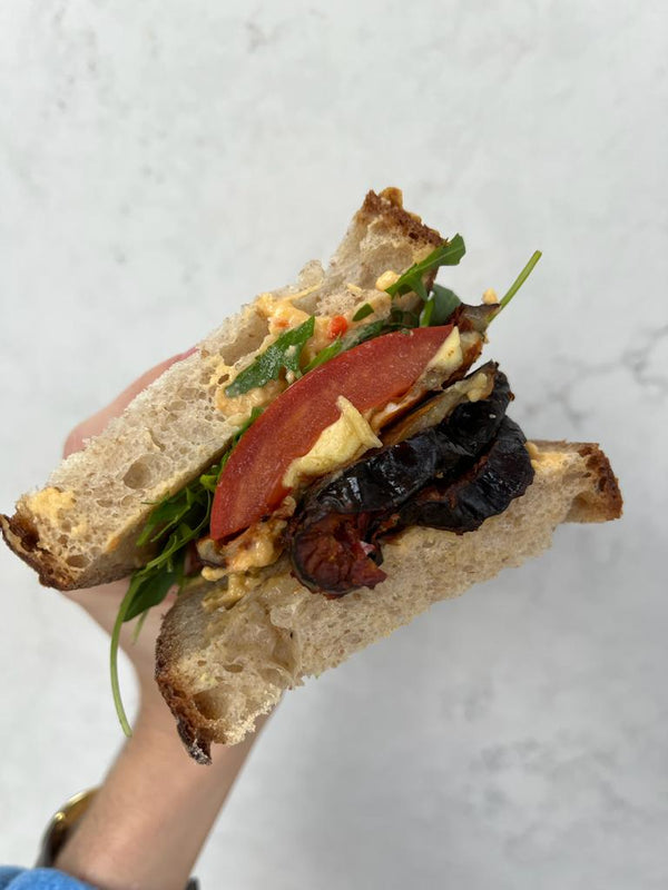 Smokey Harissa Aubergine Sandwich 
