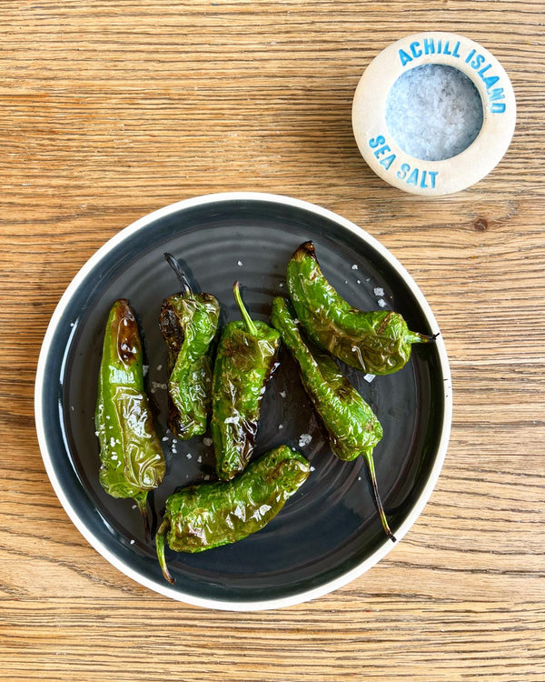 Padron Peppers with Achill Island Sea Salt