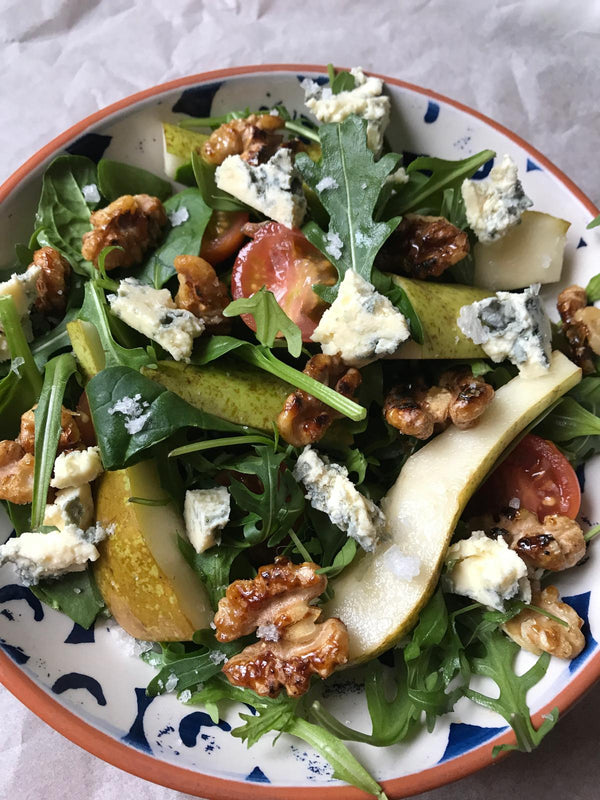 Achill Island Sea Salt Pear and Blue cheese salad