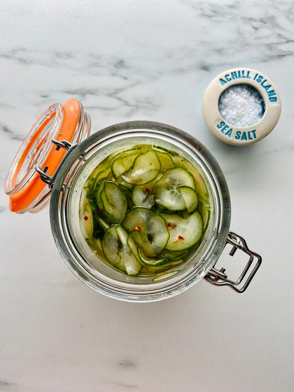 Pickled Cucumbers with Achill Island Sea Salt 