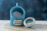 Achill Island Sea Salt Pig and Pinch Set, blue in colour