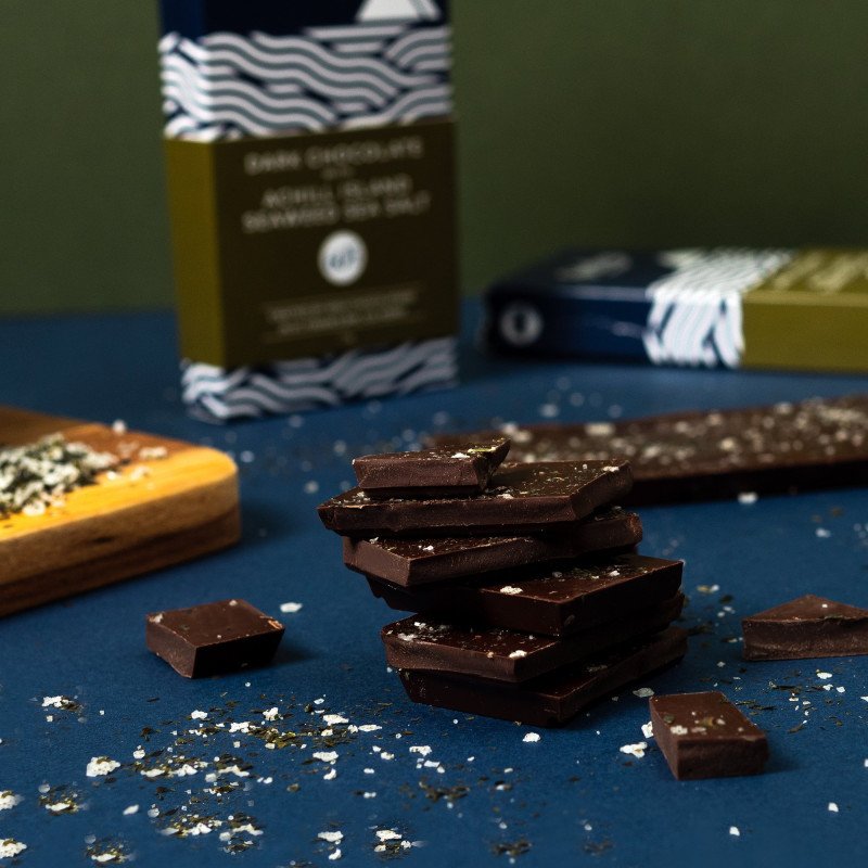 Skelligs Dark Chocolate With Achill Island Seaweed Salt