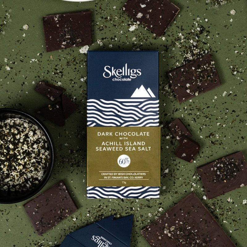 Skelligs Dark Chocolate With Achill Island Seaweed Salt