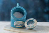 Blue sea salt pig and pinch pot